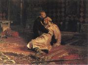 Ilya Repin Ivan the Terrible and his son ivan on 15 November 1581 1885 china oil painting reproduction